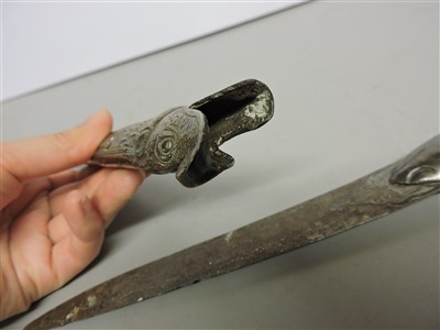 Lot 1 - An Indo-Persian silver dagger