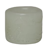Lot 150 - A Chinese jade archer's ring