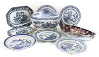 Lot 437 - A collection of Chinese blue and white plates