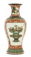 Lot 133 - A Chinese famille verte vase