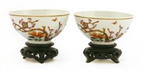 Lot 473 - A pair of Chinese porcelain bowls