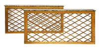 Lot 171 - A pair of oak console tables