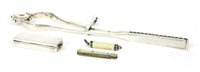 Lot 137 - A pair of 18th century silver chop tongs