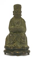 Lot 183 - A Chinese bronze figure