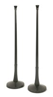 Lot 177 - A pair of French ebonised standard lamps
