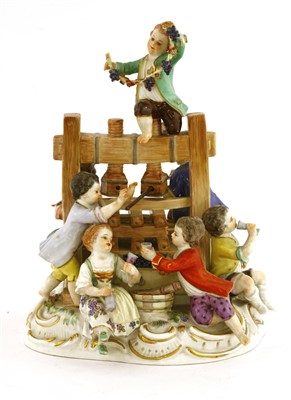 Lot 260 - A Meissen bacchanalian group