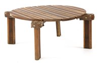 Lot 330 - An oak circular coffee table