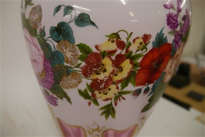 Lot 145 - A large Bohemian glass vase