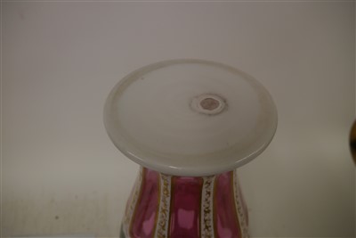 Lot 145 - A large Bohemian glass vase