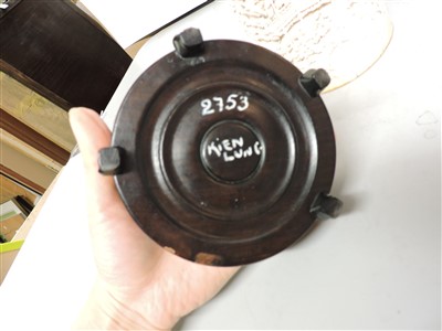 Lot 240 - A Chinese ivory brush pot