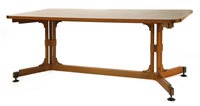 Lot 339 - An Italian walnut dining table