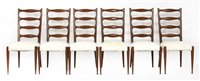 Lot 343 - A set of six Italian dining chairs
