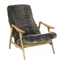 Lot 347 - A lounge armchair