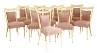 Lot 349 - A set of twelve Italian painted dining chairs
