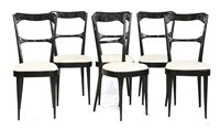 Lot 263 - A set of six Italian dining chairs
