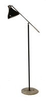 Lot 353 - An Italian chrome floor lamp