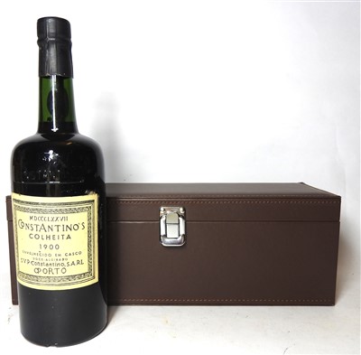 Lot 89 - Constantino's Colheita Port, 1900, one bottle (in presentation case)