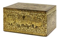 Lot 245 - A Chinese lacquered tea caddy