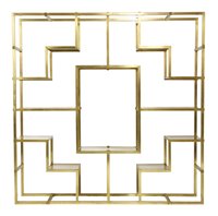 Lot 363 - A modern brass wall shelf