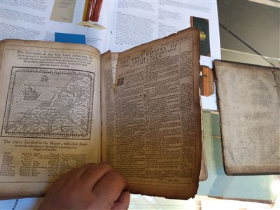 Lot 65 - THE BIBLE, dated 1599