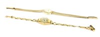 Lot 3 - A ladies 9ct gold Tissot mechanical bracelet watch