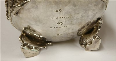 Lot 9 - A Victorian silver four-piece tea set