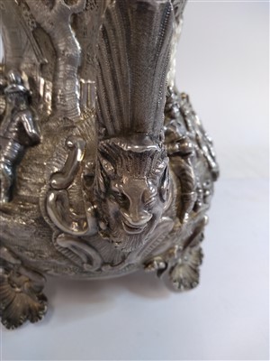 Lot 9 - A Victorian silver four-piece tea set