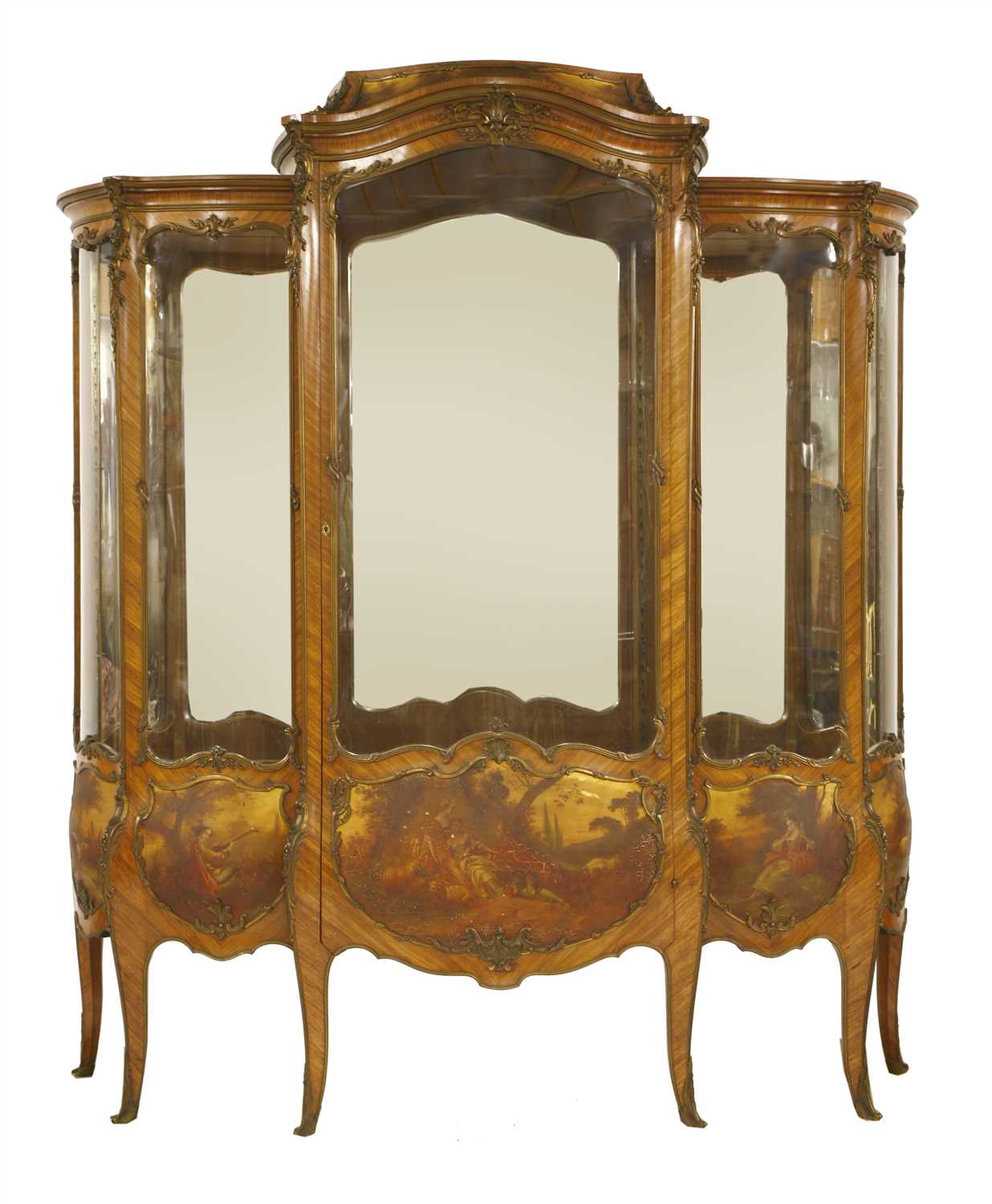 Lot 826 - A French kingwood and gilt bronze-mounted vitrine