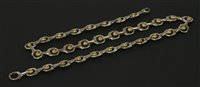 Lot 264 - A sterling silver and 18ct gold necklace by Brett Payne, c.2000