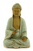 Lot 63 - A Chinese qingbai ware Shakyamuni