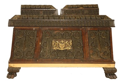 Lot 346 - A rosewood cabinet base