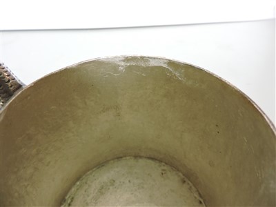 Lot 8 - An Indian silver two-handled sugar bowl and cover