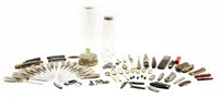 Lot 125 - A collection of silver, silver plated and metal items