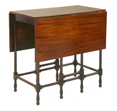 Lot 856 - A George III mahogany 'spider leg' drop-leaf table