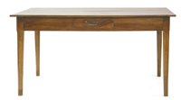 Lot 570 - A French walnut farmhouse table