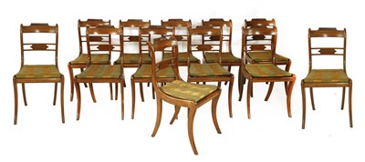 Lot 845 - A set of twelve Regency rosewood dining chairs