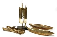 Lot 383 - A silver-plated sculptured lamp