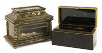 Lot 362 - Two Japanese lacquered boxes