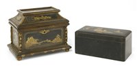 Lot 362 - Two Japanese lacquered boxes