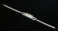 Lot 168 - An Art Deco diamond set cocktail watch