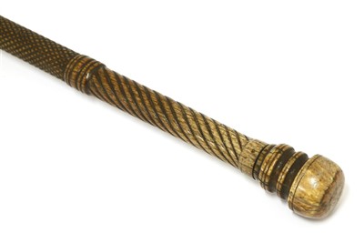 Lot 175 - A marine ivory walking stick