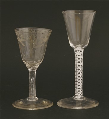 Lot 212 - A wine glass