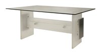 Lot 397 - A contemporary glass Lucite and chrome desk