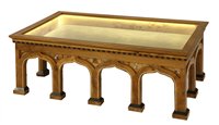 Lot 425 - A walnut and burr wood coffee table