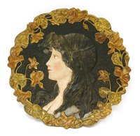 Lot 207A - An earthenware marbled plate