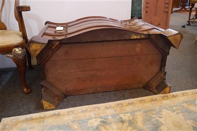 Lot 655 - A George III mahogany serpentine commode chest