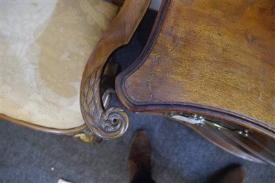 Lot 655 - A George III mahogany serpentine commode chest