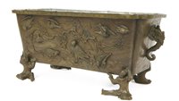 Lot 337 - A Japanese bronze planter