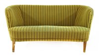 Lot 189 - A Danish banana settee