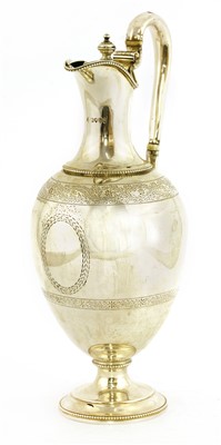 Lot 74 - A Victorian silver wine jug